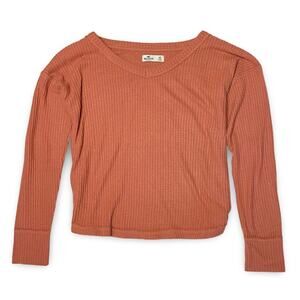 Hollister Waffle Knit Pullover Women’s X-Small Dusty Rose